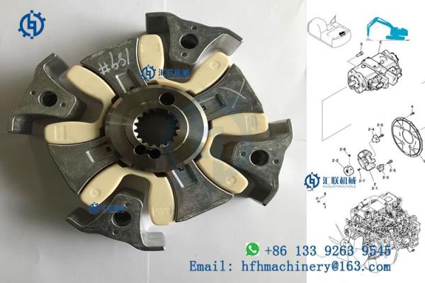 PTO Shaft Coupler Chemical Resistant CATEEEEEE 320D2 Excavator Motor Drive