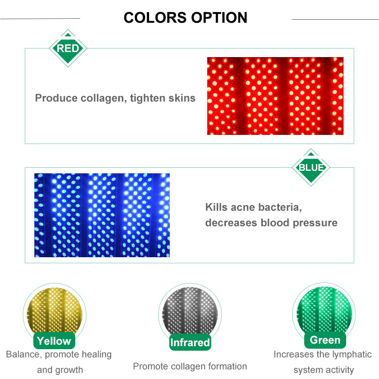 LED Light Therapy 5 Colors PDT Acne Removal Machine Beauty Salon Equipment