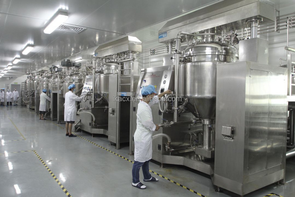 Face Cream Cosmetic Emulsifier Mixer 10-5000L Glowing Skin Vacuum Making Machine
