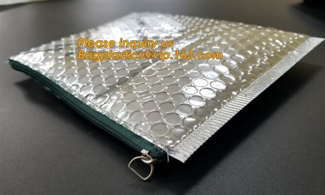 air mail metallic holographi rose gold bubble padded mailer / Zip lockkk bubble bag/ slider bubble bag,Holographic Factory