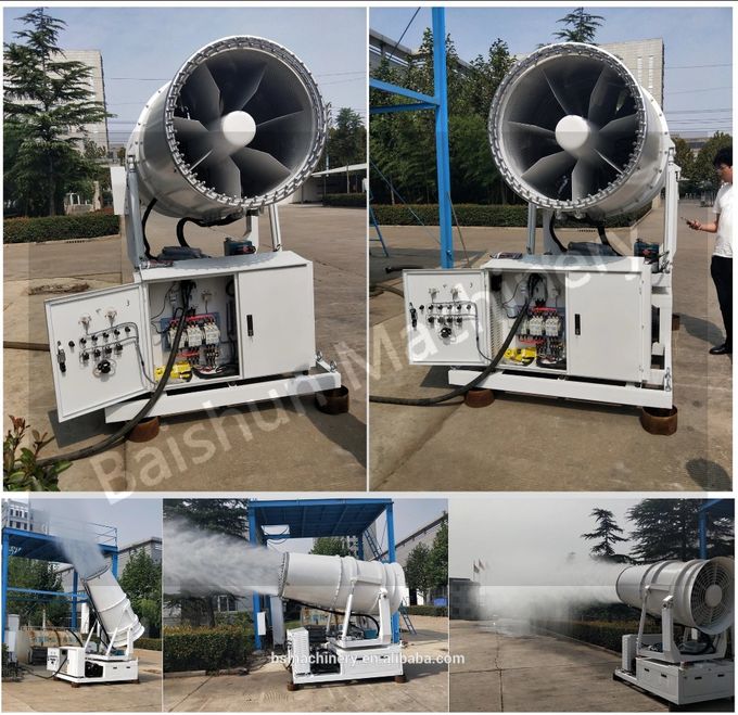 Hot selling 100 meters dust controller dust removal fog cannon for dust control