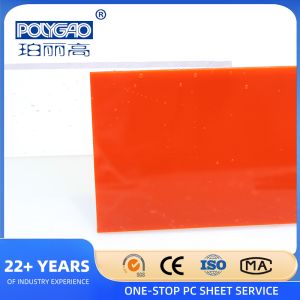 6mm Thickness Clear Polycarbonate Solid Sheet with Customized Length and