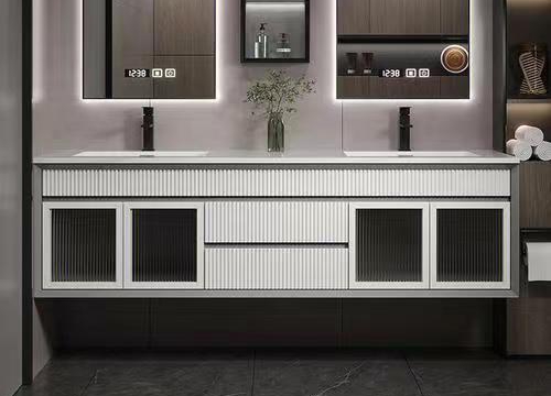 Customized Designs and MDF Door Material in YALIG Floating Vanity Set for Modern Bathrooms