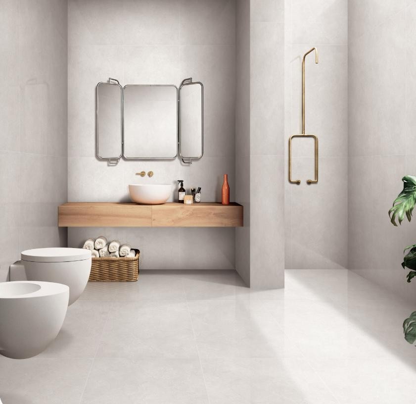48"X24" Beige Exterior Floor Vintage Tiles And Baby Face Porcelain Tile For Office And Building