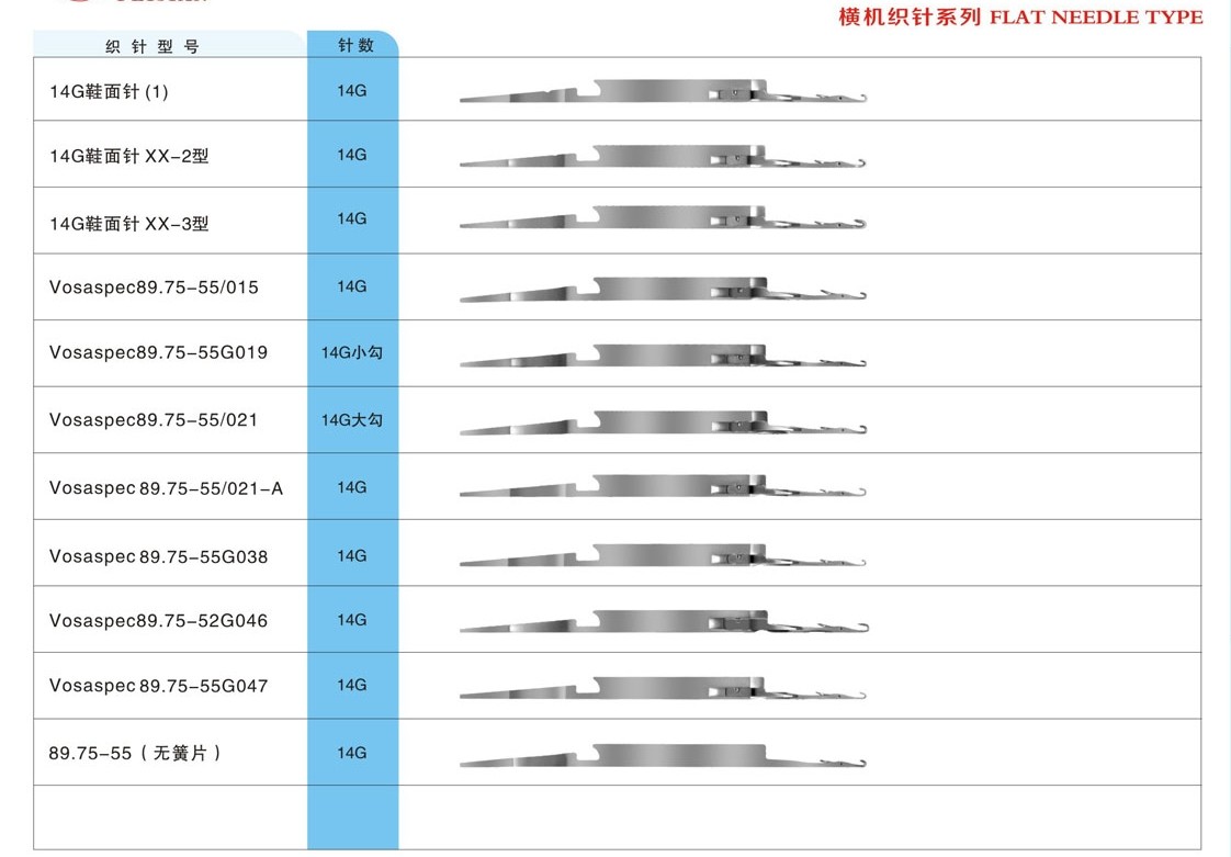 Computer Flat Bed Knitting Machine Parts Stanger Knitting Needles Vosaspec 79.85
