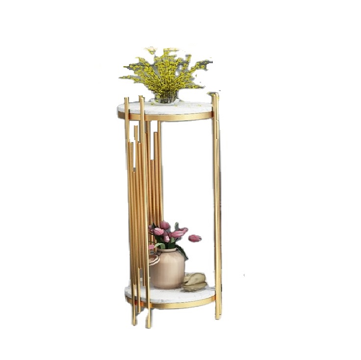 Room furniture metal creative bright flower pot stand for indoor flowers and plants