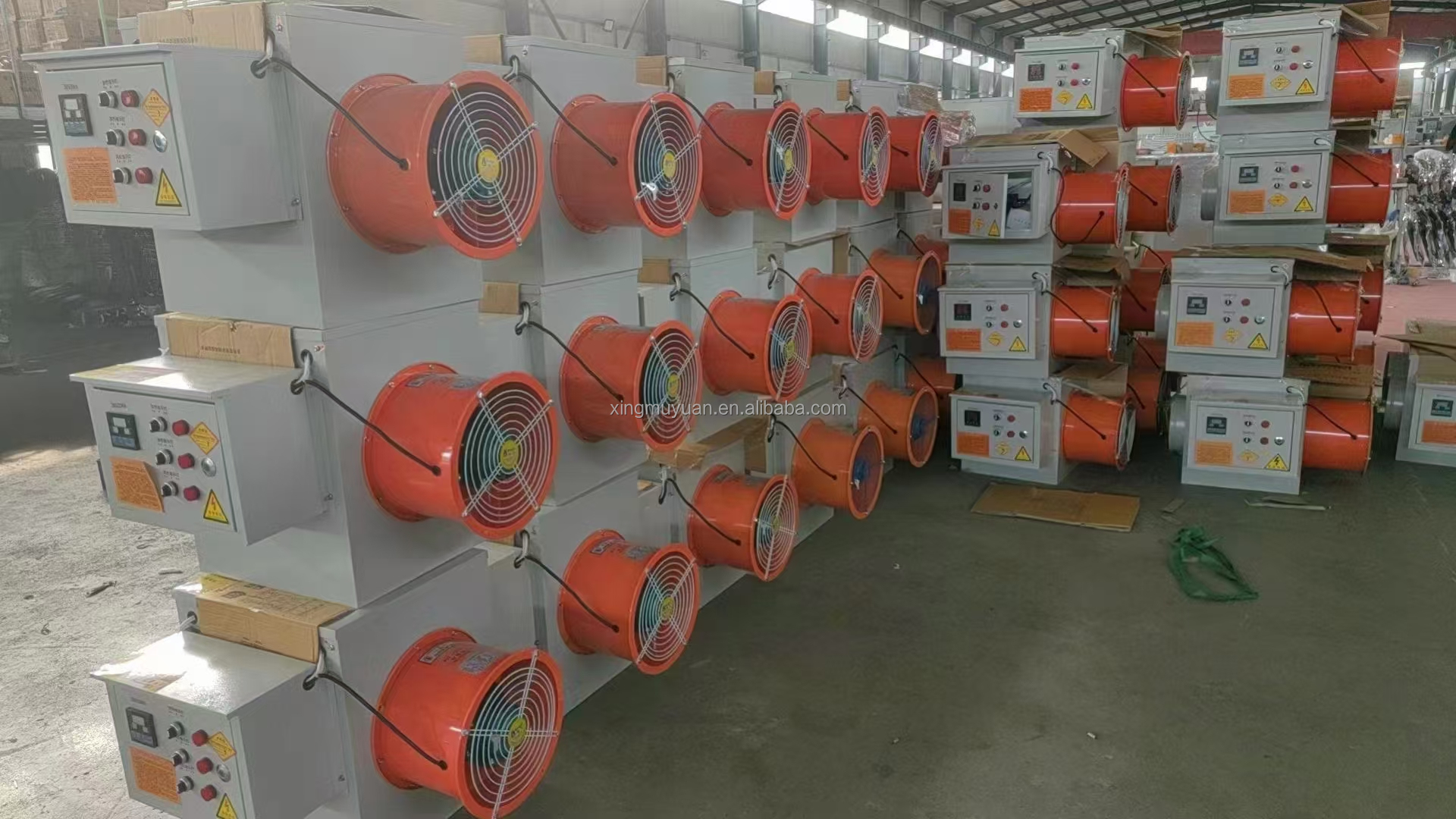 Qingzhou Factory Directly Air Blower Heating Exhaust Fan Machines Heating Equipment for Poultry Breeding Seedling