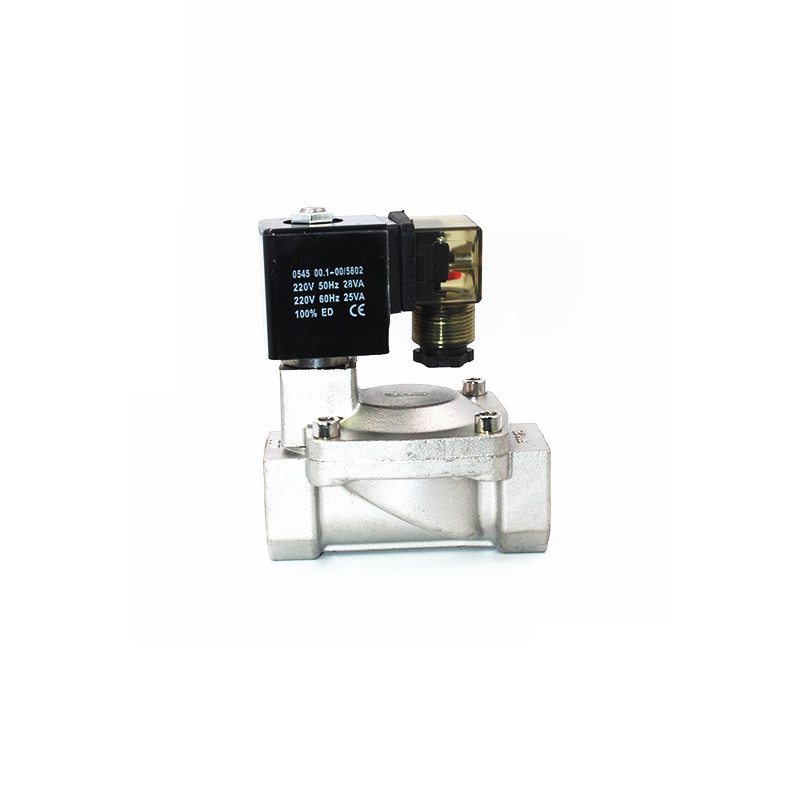 SLP-25 Series Solenoid Valve,G1" High Pressure Stainless Steel Normally Closed Water Valve,NBR VIT