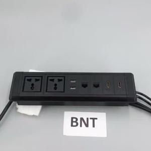  new design clamping table mounted desktop socket outlet with metal bracket Manufactures
