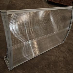 Split Panel Polycarbonate Awning with Plastic Bracket for Easy Installation