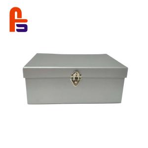 China Grey Color Printing Child Storage Suitcase 28*18*8cm Size Cardboard Suitcase Box on sale
