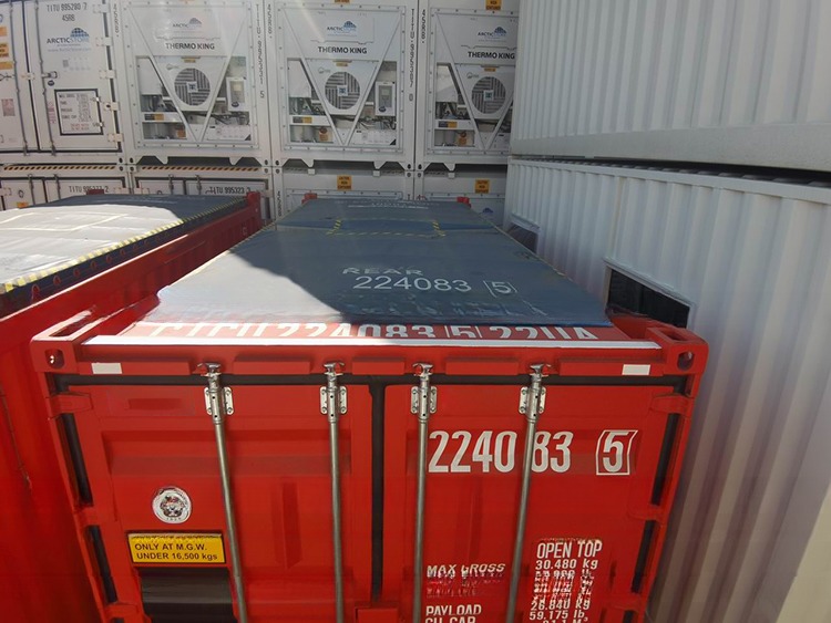 31 cbm Capacity Open Top Container for Offshore Dry Storage in Steel and Corten Steel BV CSC Certified Optional Sling Shackles