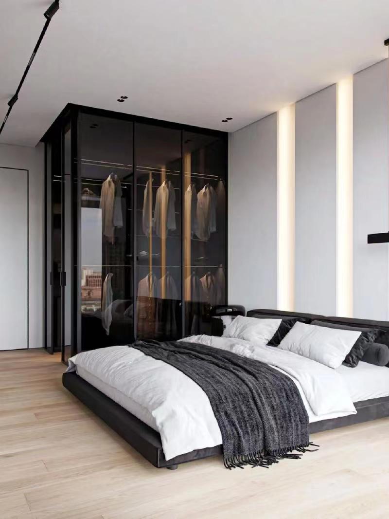 Functional and Stylish MDF Bedroom Armoire Wardrobe Design with Moisture Resistance