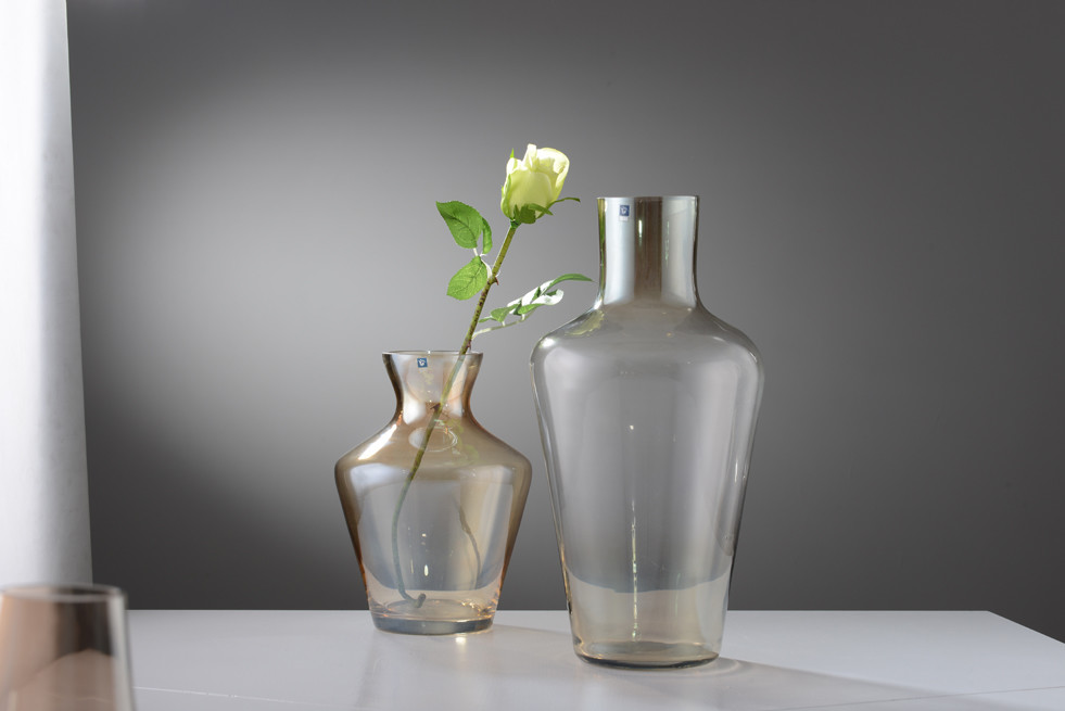 OEM Handmade Transparent Glass Vase For Decor