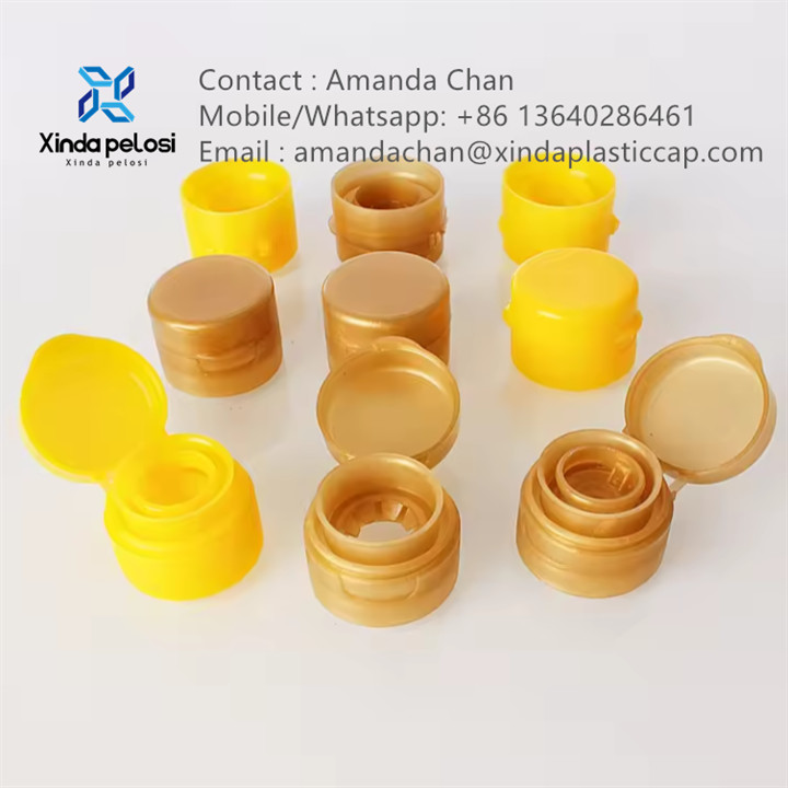 Gold Soy Sauce Plastic Bottle Cap Vinegar Bottle Cap With Security Seals For Sale
