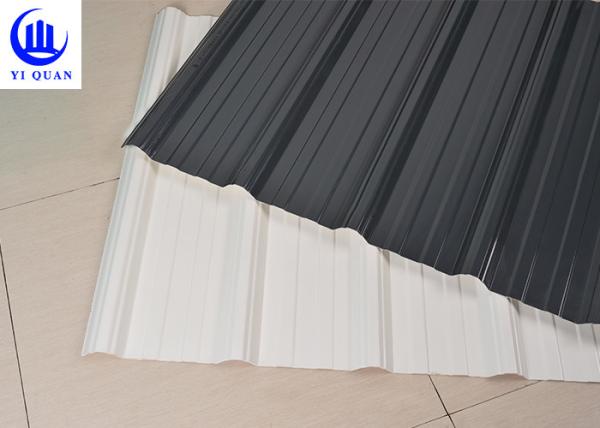 Trapezoidal Wave Shape PVC APVC Plastic Roof Tile 930mm For School Car Parking