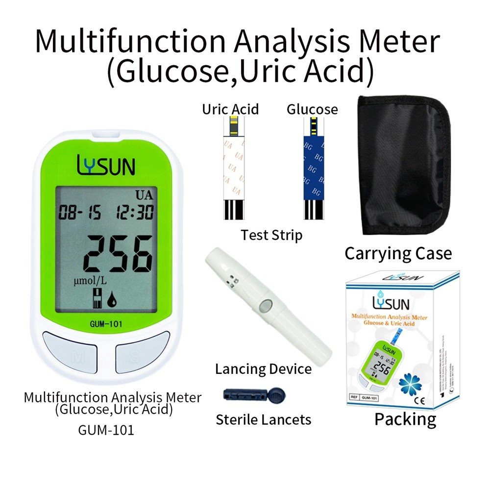 Professional Machine Glucose Uric Acid Analysis Meter