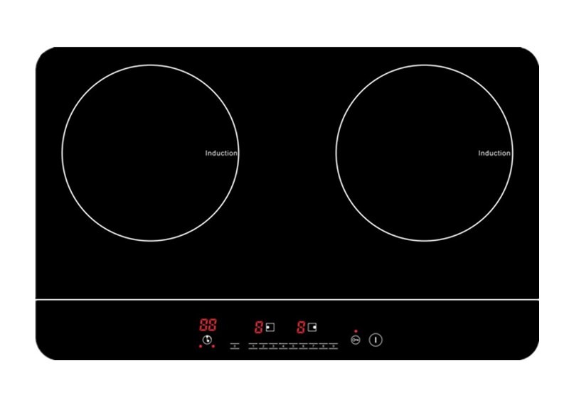 Smooth Crystal Glass 3400W Dual Induction Cooker