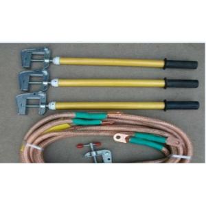  35KV Voltage Electric Security Tools Copper Ground Rod JDX With Earth Clamp Manufactures