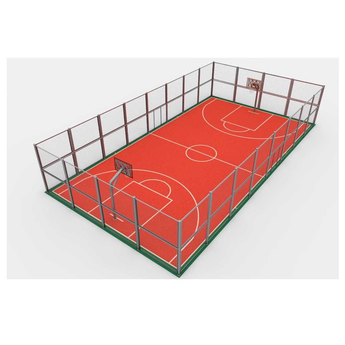 Fadeless PU Outdoor Sports Surfaces High Elasticity Silicon Mat
