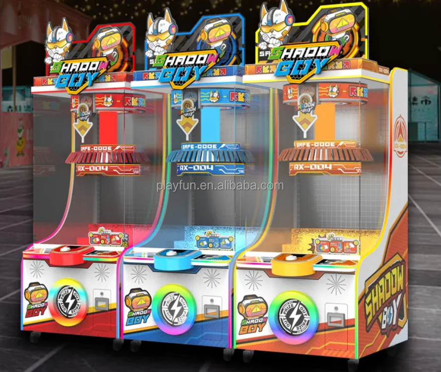 Coin Operated High Quality Revenue in Room Arcade Shadow Boy Planet Prize Clamp Snacks Vending Gift Prize Game Clip Machine