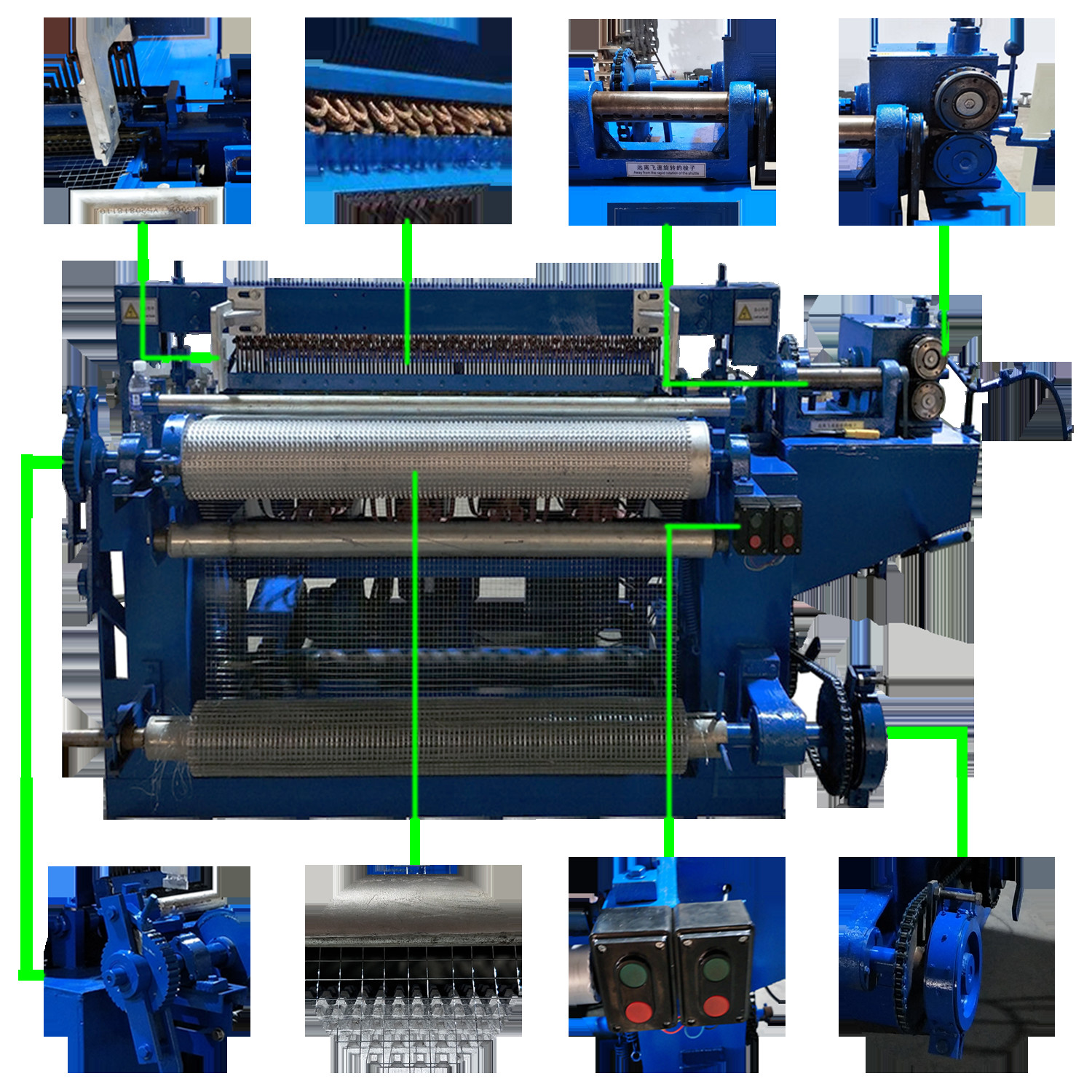 Electric Roll Automatic Wire Mesh Welding Machine High Speed Easy Operation