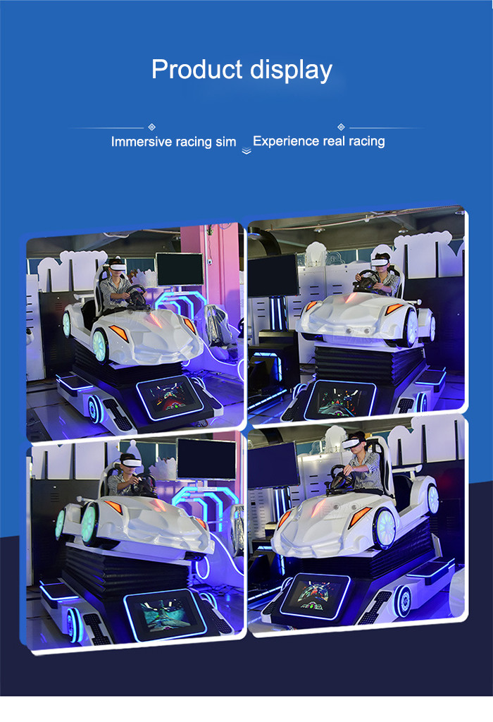 Dynamic 9D VR Simulator Shopping Mall VR Race Car Arcade Game Machine