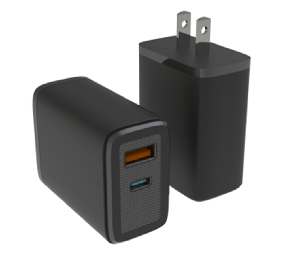 ETEK GaN Technology Enables Efficient Fast Phone Charger Intelligent Power Allocation Across Two Ports 1 USB-C + 1 USB-A