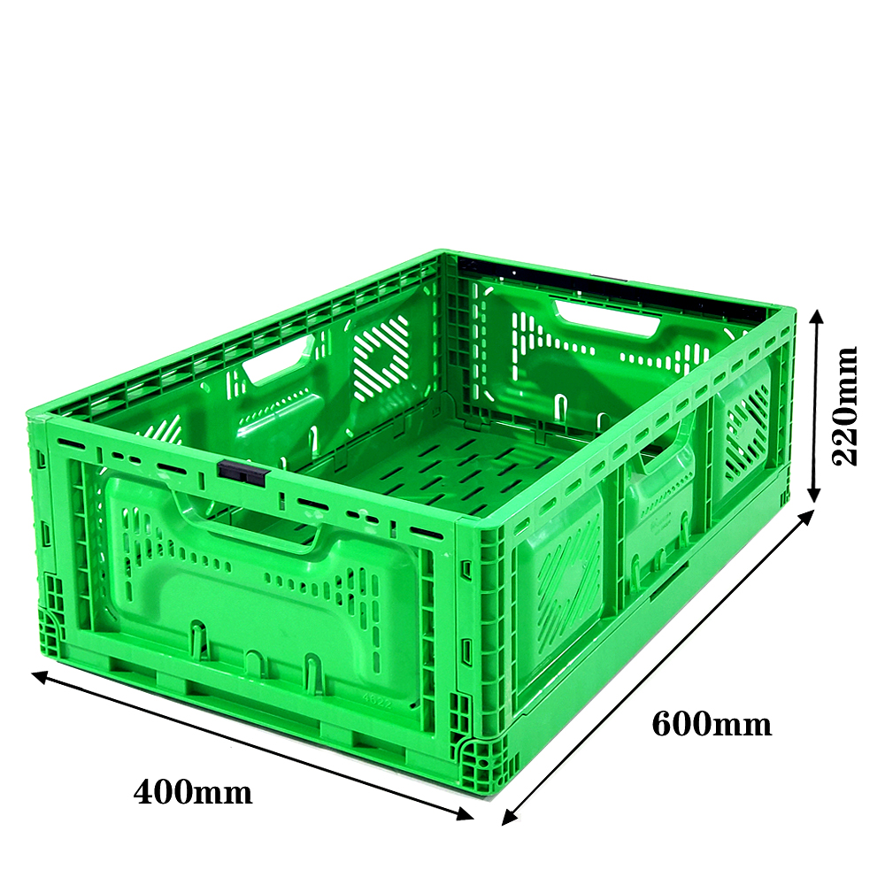 Collapsible Crate for Stackable Vegetable Crates Heavy Duty Folding Moving Box