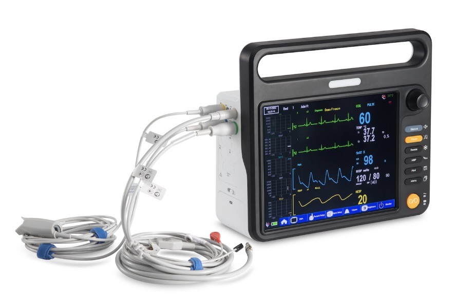 6 Parameters Cardiac Patient Monitor With 12.1 Inch Touch Screen