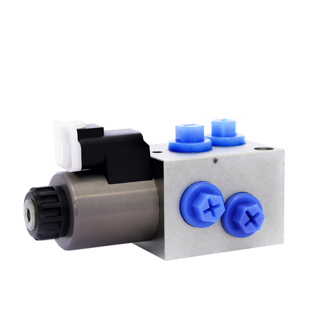 On Off Solenoid Control Valve 6 Way 2 Position Hydraulic Electric Valve