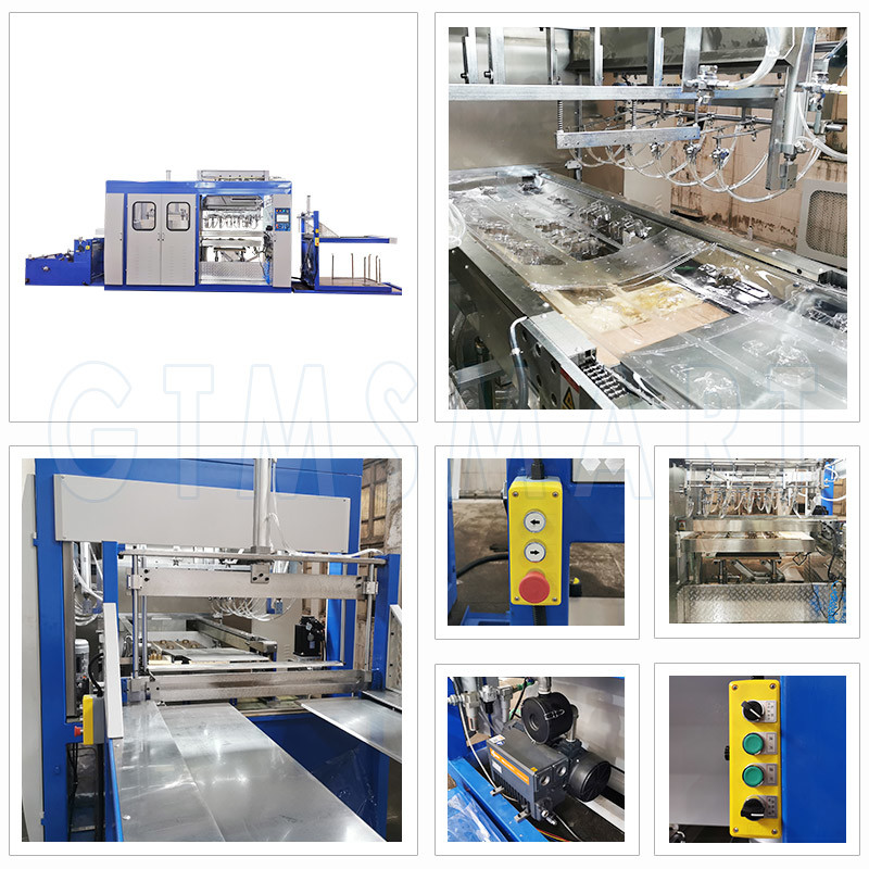 380V PLC Control Plastic Fruit Tray Vacuum Forming Machine