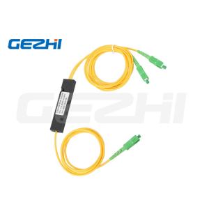 OEM Fiber Optical Splitter , Singlemode SC/APC 1x2 PLC Splitter