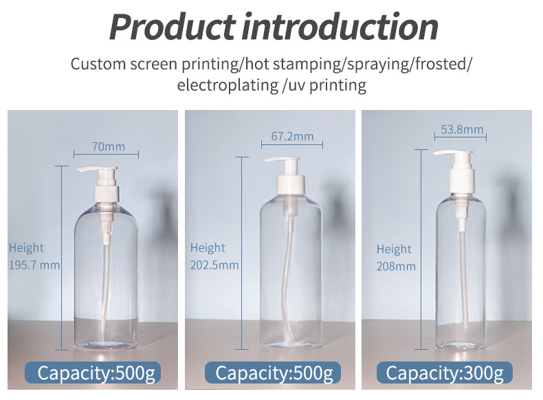 PET Square Hand Soap Dispenser 500ml Foam Pump Bottle Refillable For Lotion Shampoo Conditioner
