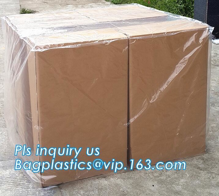 Square Bottom 4mil Clear Pallet Cover, square bottom bag on roll pallet cover bag, Polyester Pallet Cover Bags, Pallet T