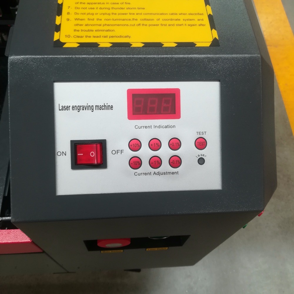 RUIDA control 50W 4040 laser engraving and cutting machine with red point and honeycomb