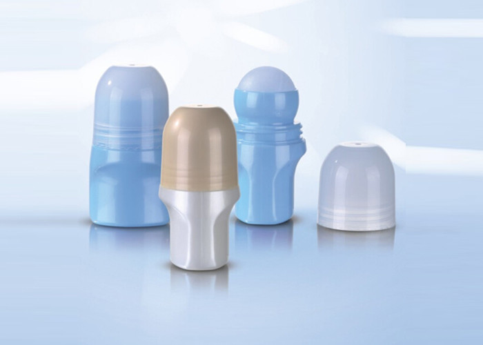 White Plastic 30ml Essential Oil Rollerball Bottles With Large Roller Silk Screen