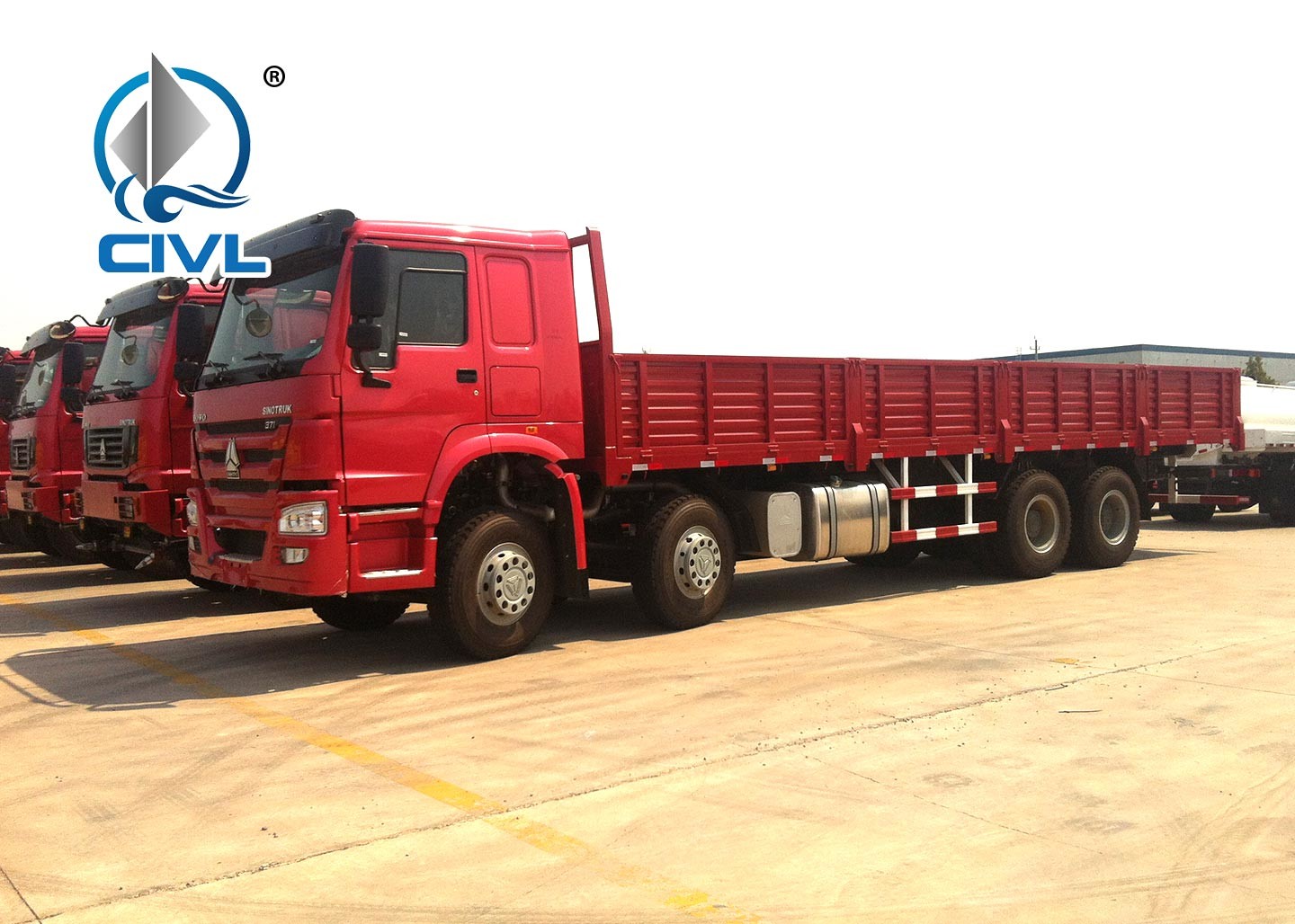 371HP 8 X 4 Heavy Haulage Trucks Energy Saving Euro II Engine new Heavy Cargo Truck Lorry Truck