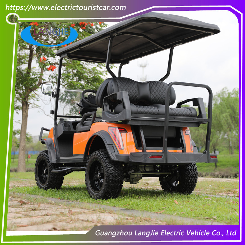 40 Km/H Small Electric Tour Bus 5KM Motor 48V Battery 4 Seats Electric Golf Vehicles