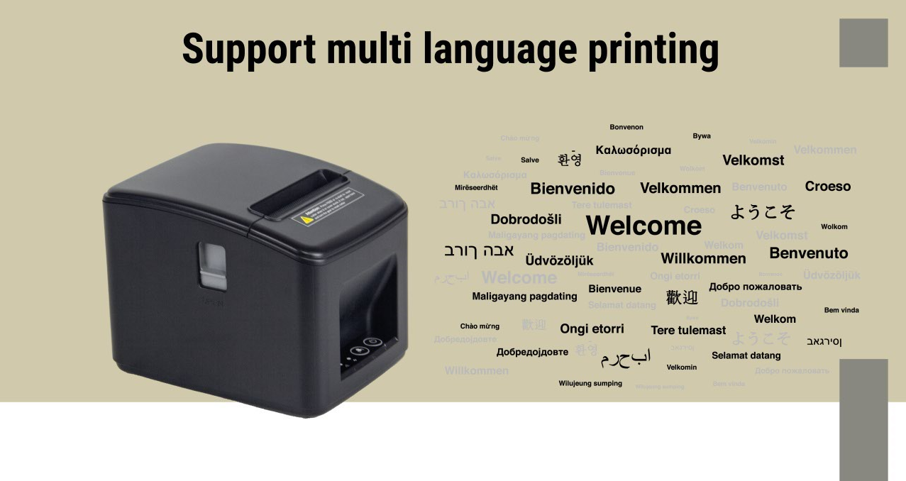 ESC/POS Instruction Set High Speed Thermal Receipt Printer for Retail and Restaurant