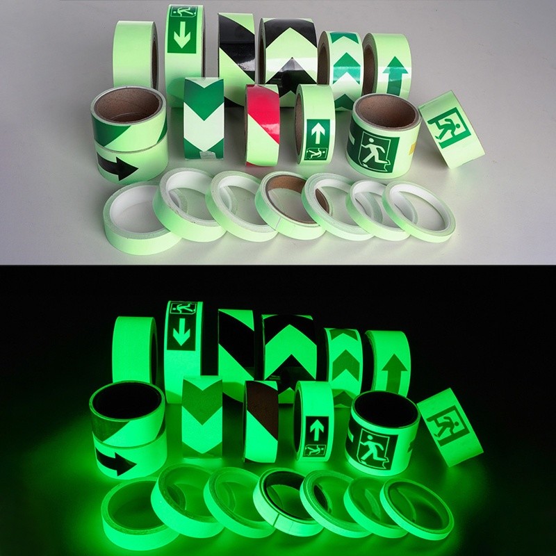 Red Illumination Tape Glow In The Dark Light Strips Vinyl 60cm