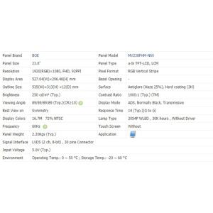 MV238FHM N60 TFT LCD Monitor 23.8 Inch Touch Screen Module 1920 X 1080