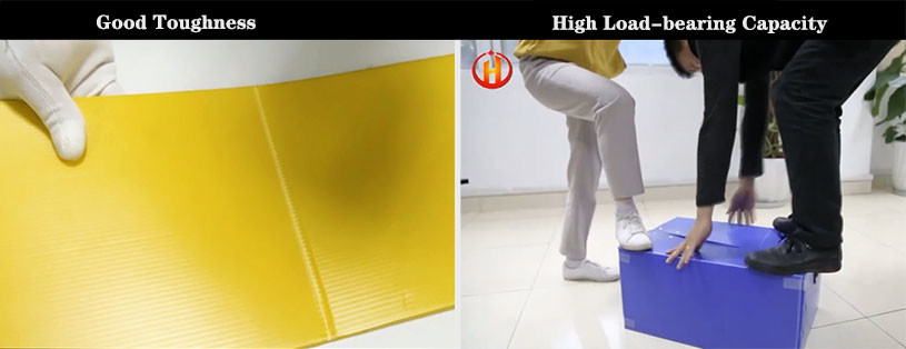 Recyclable Correx Totes Impact Resistant 750gsm Corrugated Plastic