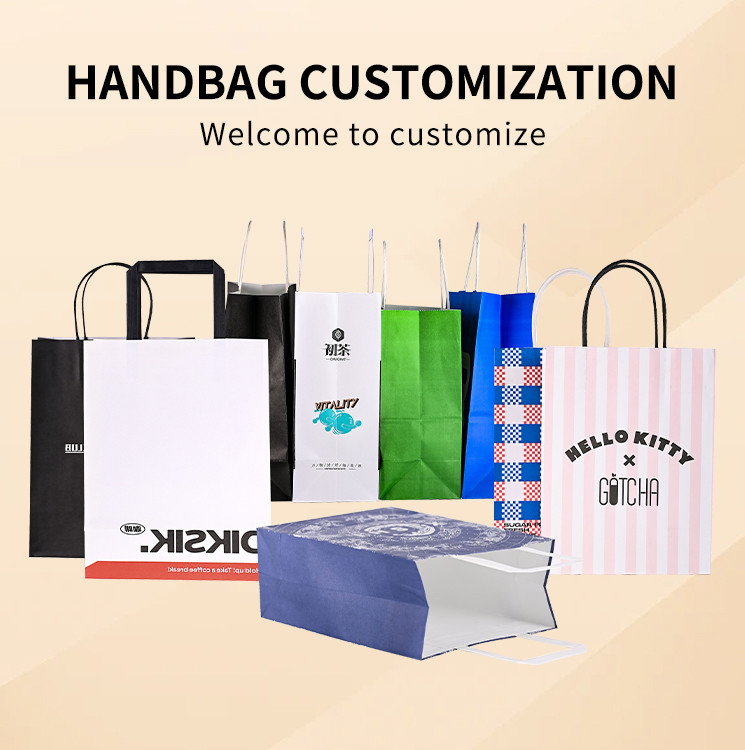 Eco Conscious Stylish Takeaway Paper Bags With Handles For Events Parties