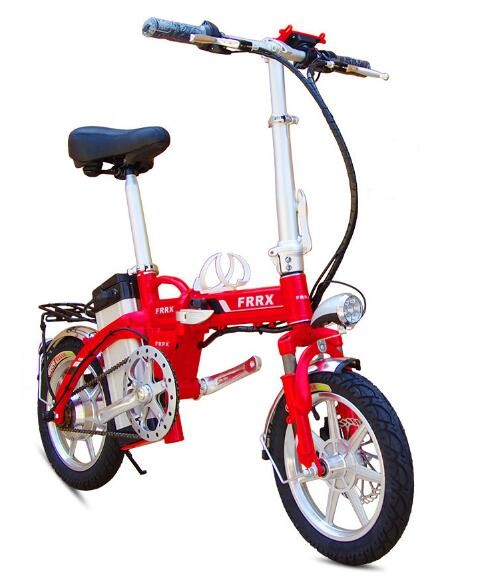 Max Speed 30km/H Small Electric Folding Bike 14 Inch With Battery Indicator