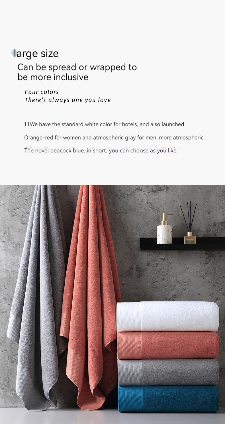 Customized Polyester/Cotton Luxury Hotel Embroidery Bath Towel Set for Super Absorbency