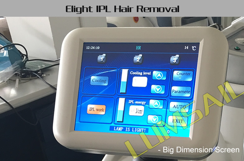 Xenon Flashlight IPL Permanent Hair Reduction Machine With 10.1 Inch Touch Screen