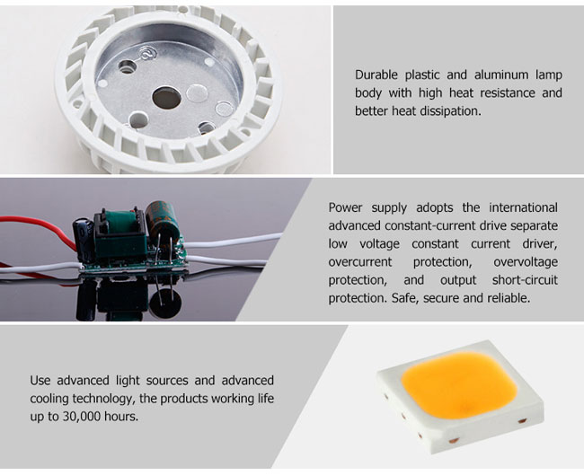 6W SMD 3030 CRI 90 GU10 led spot light