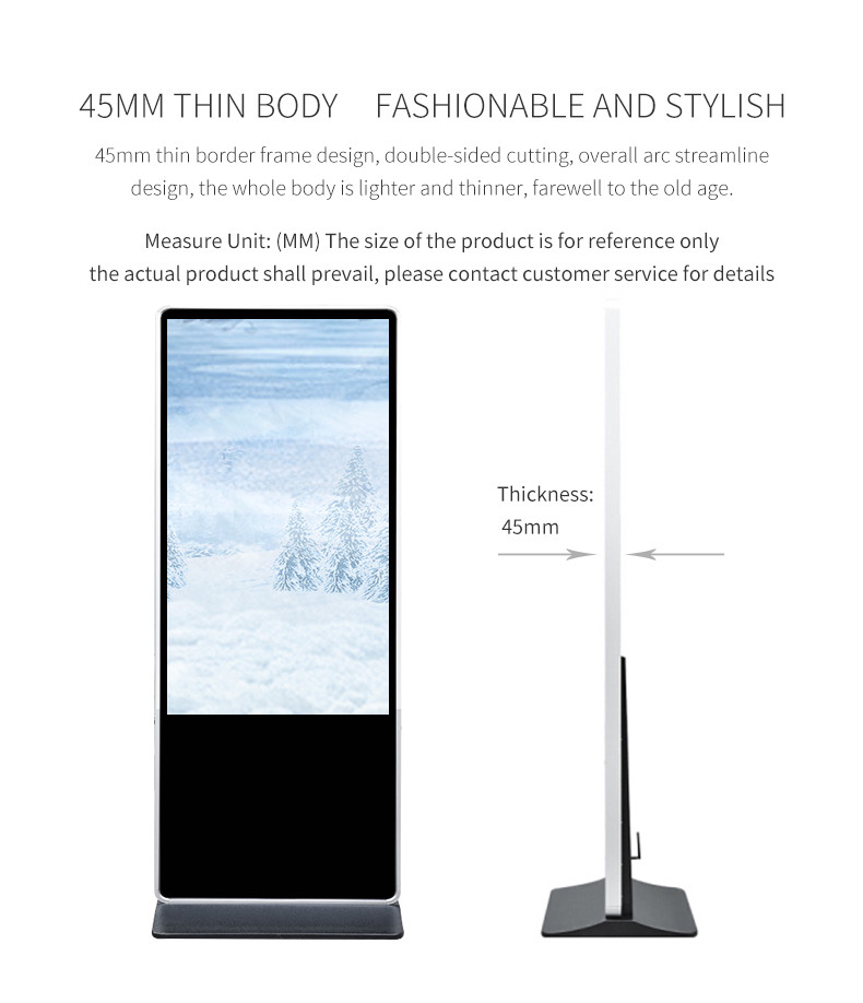 1920x1080 49" Standalone Free Floor Standing Kiosk