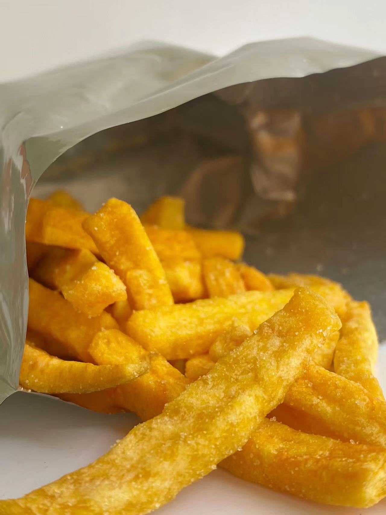 OEM Package Vacuum Fried Fruit & Vegetable VF Dried Sweet Potato Strips Healthy Snack